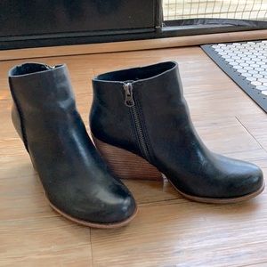 Kork Ease Wedge Booties - Natalya - Black